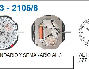 Movimiento Miyota 2105/6