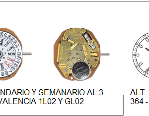 Movimiento Miyota Gl00 / Gl02