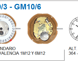 Movimiento Miyota Gm10/6 - Gm12/6