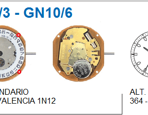 Movimiento Miyota Gn10/3 Gn12/3