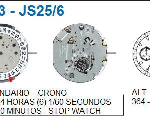 Movimiento Miyota Js25/3