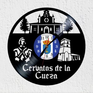 Reloj de Disco De Vinilo De Cervatos de la Cueza