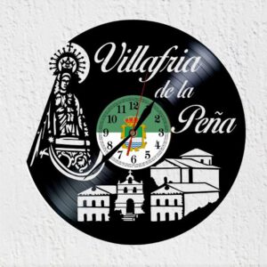 Reloj De Disco De Vinilo De Villafría de la Peña