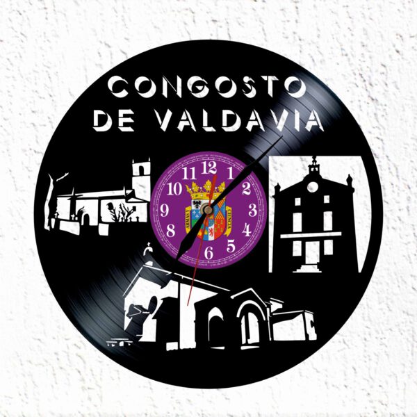 Reloj De Disco De Vinilo De Congosto de Valdavia