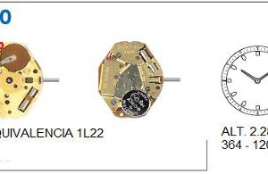 Movimiento Miyota GL20 / GL22 / 1L22 / 1L20
