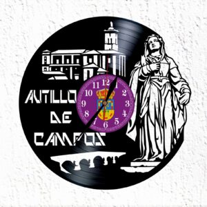Reloj De Disco De Vinilo De Autillo de Campos