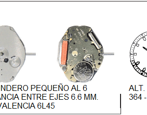 Movimiento Miyota 1L45