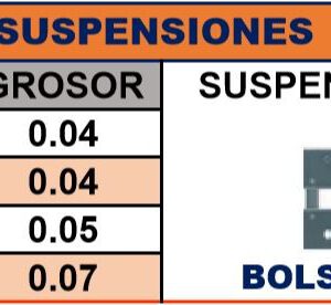 Suspensiones 25.2*12*0.07