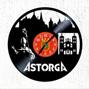 Reloj de disco de vinilo de Astorga (León)