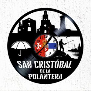 Reloj de disco de vinilo de San Cristóbal de la Polantera