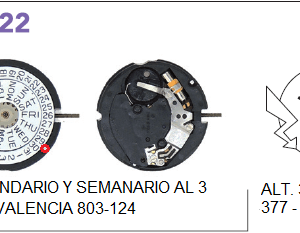 Movimiento Eta 803-122 / 803-124