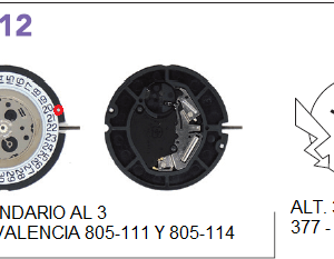 Movimiento Eta 805-112 / 805-114